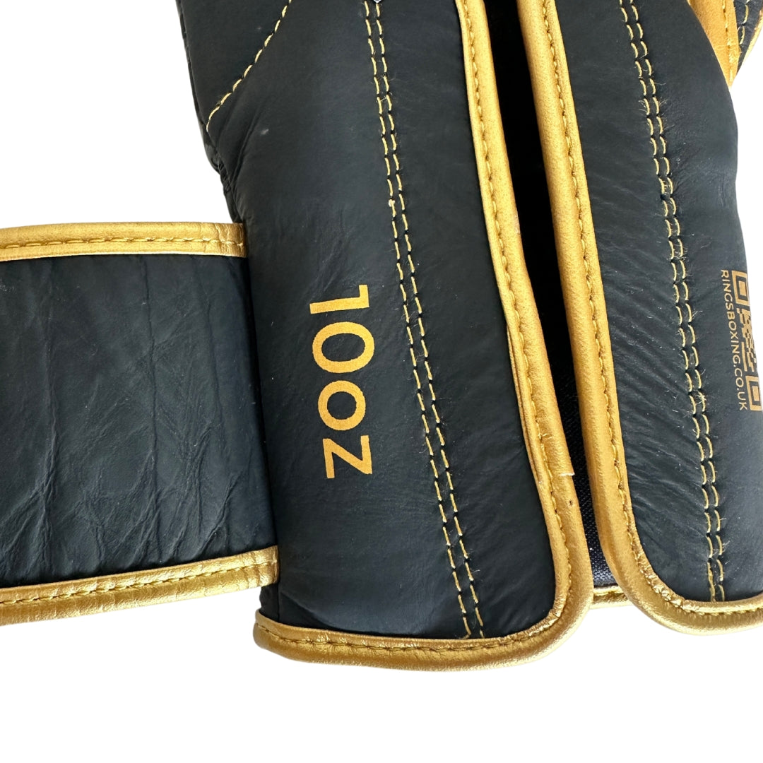 Exclusive Ring's Boxing - Leather Velcro Strap Sparring Gloves