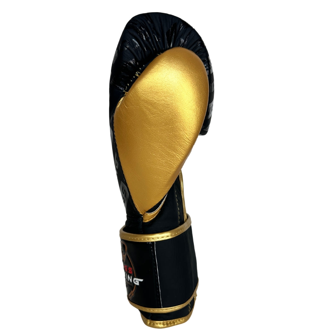 Exclusive Ring's Boxing - Leather Velcro Strap Sparring Gloves