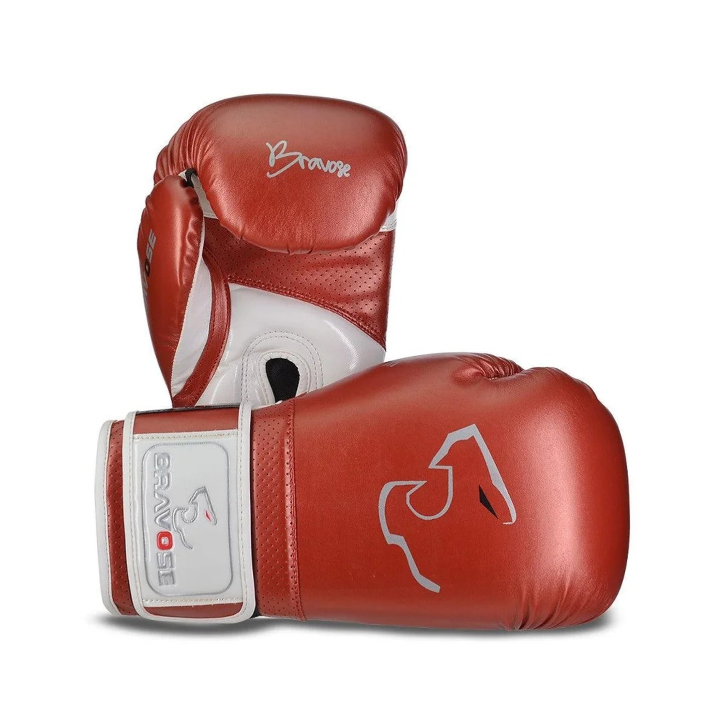 BRAVOSE ALPHA METALLIC RED BOXING GLOVES