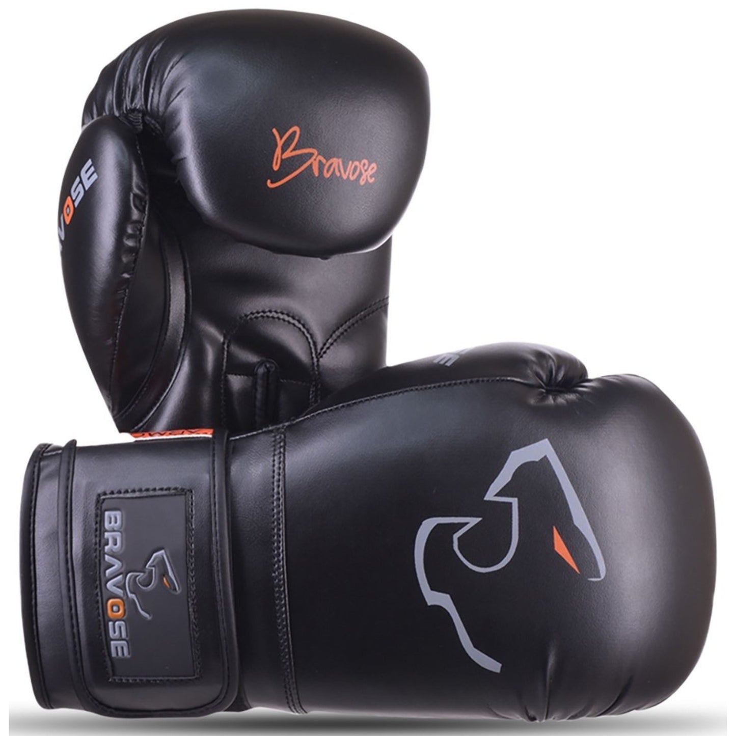 BRAVOSE ARMOUR BLACK BOXING GLOVES