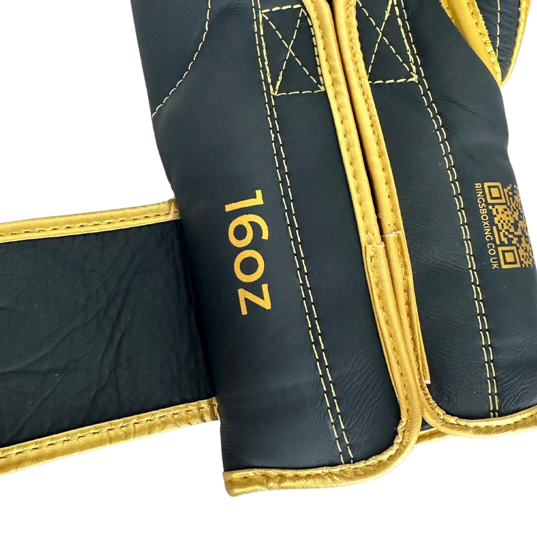 Exclusive Ring's Boxing - Leather Velcro Strap Sparring Gloves