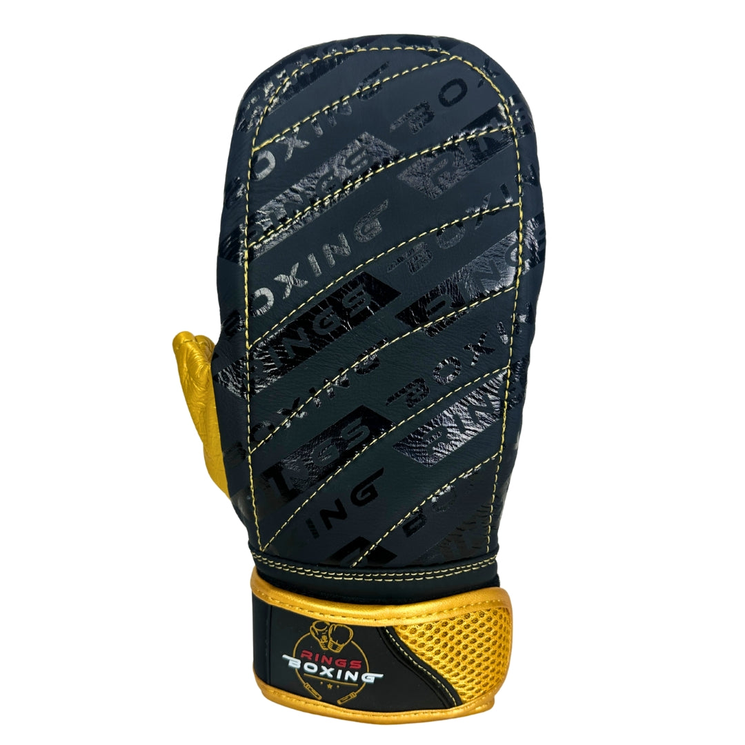 Rings Boxing Signature Bag Mitts – 4oz / 5oz Premium Cowhide Leather & Open Thumb Design