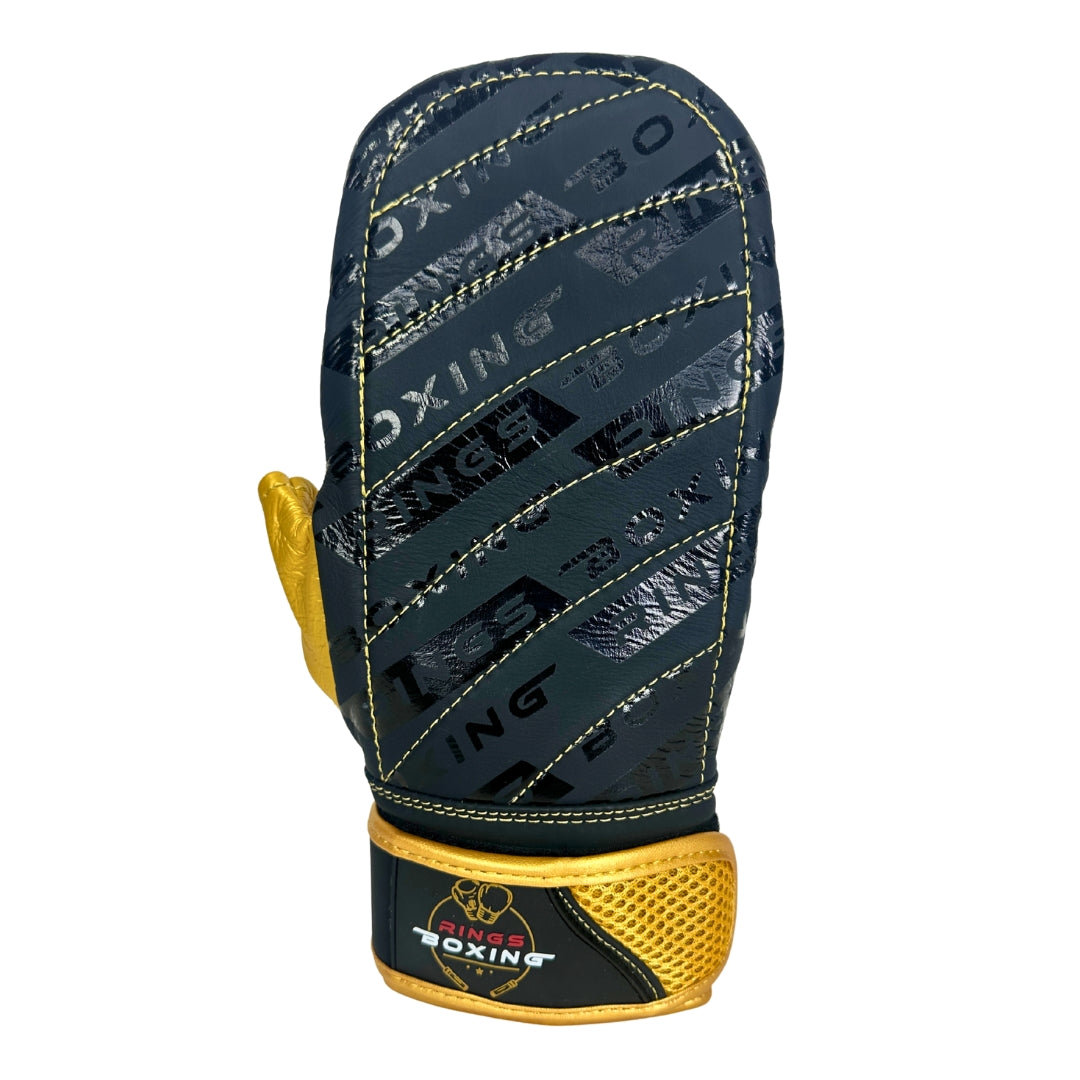 Rings Boxing Signature Bag Mitts – 4oz / 5oz Premium Cowhide Leather & Open Thumb Design