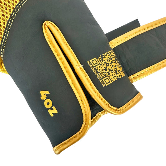 Rings Boxing Signature Bag Mitts – 4oz / 5oz Premium Cowhide Leather & Open Thumb Design