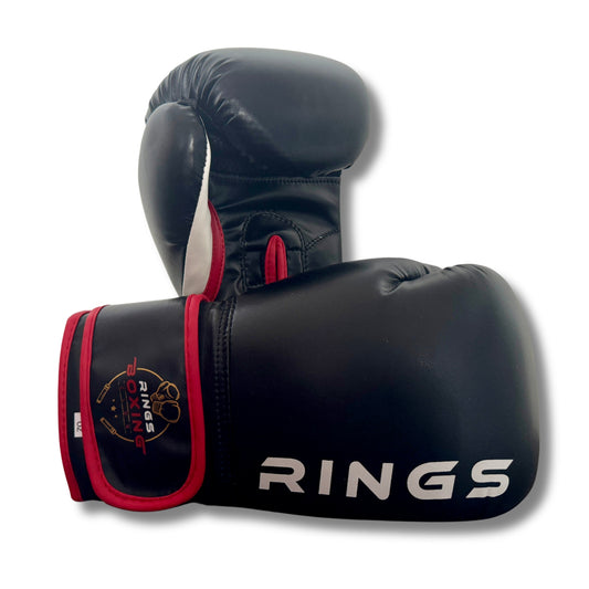 RINGS BOXING CLUB - EXCLUSIVE BLACK BOXING GLOVES